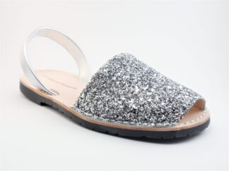 Menorquinas glitter plata