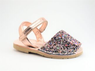 Menorquinas glitter multicolor velcro